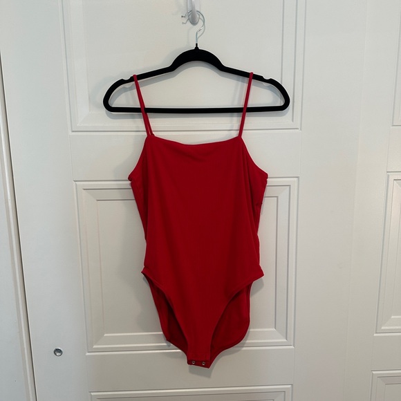 Old Navy Tops - Red Spaghetti Strap Bodysuit